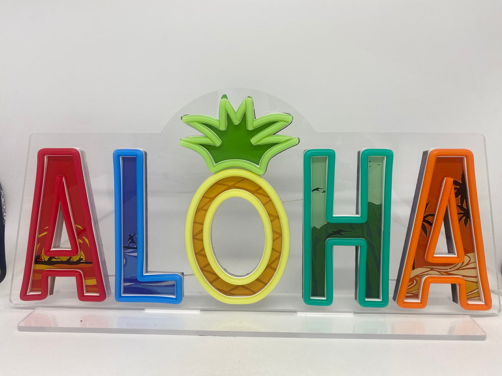 Aloha LED Light Sign | Category 6 LED | Category6LED