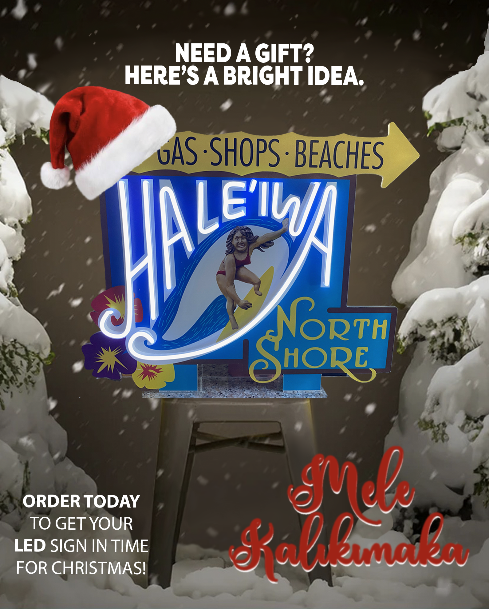 Haleiwa, Hawaii LED Sign (Available Now) | Category6LED