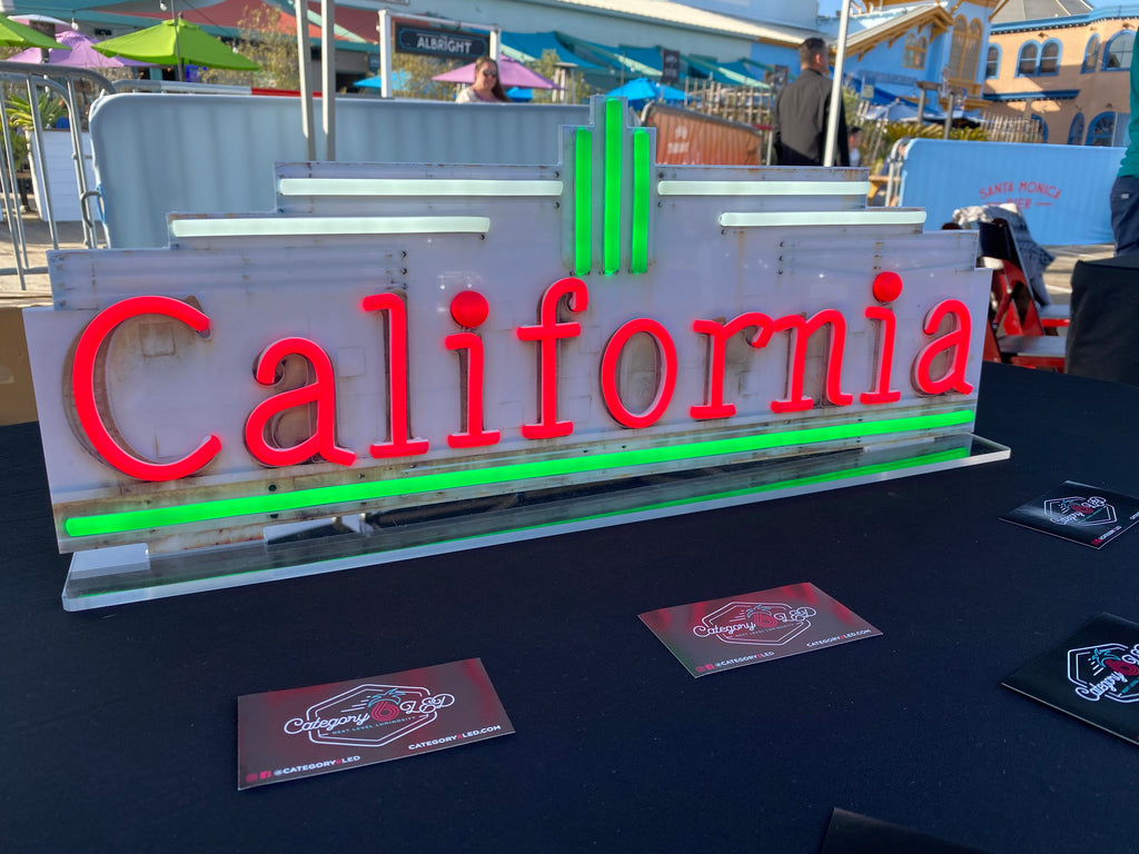 California RED, LED Sign (Available Now)