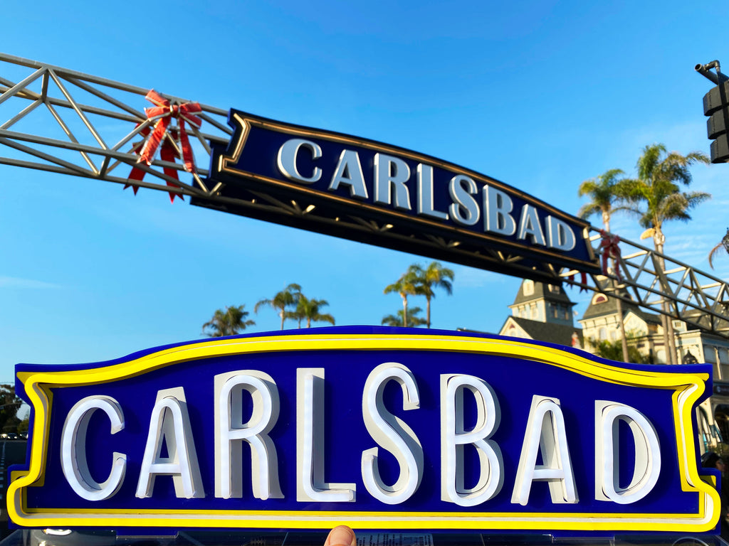 Carlsbad, Ca. LED Light Sign (SOLD OUT-Available 3.01.24)