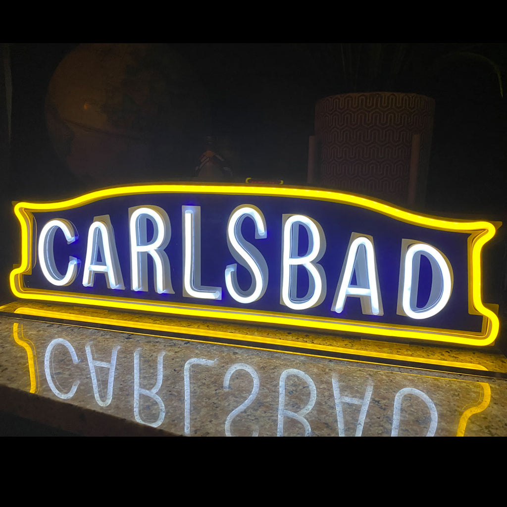Carlsbad, Ca. LED Light Sign (SOLD OUT-Available 3.01.24)