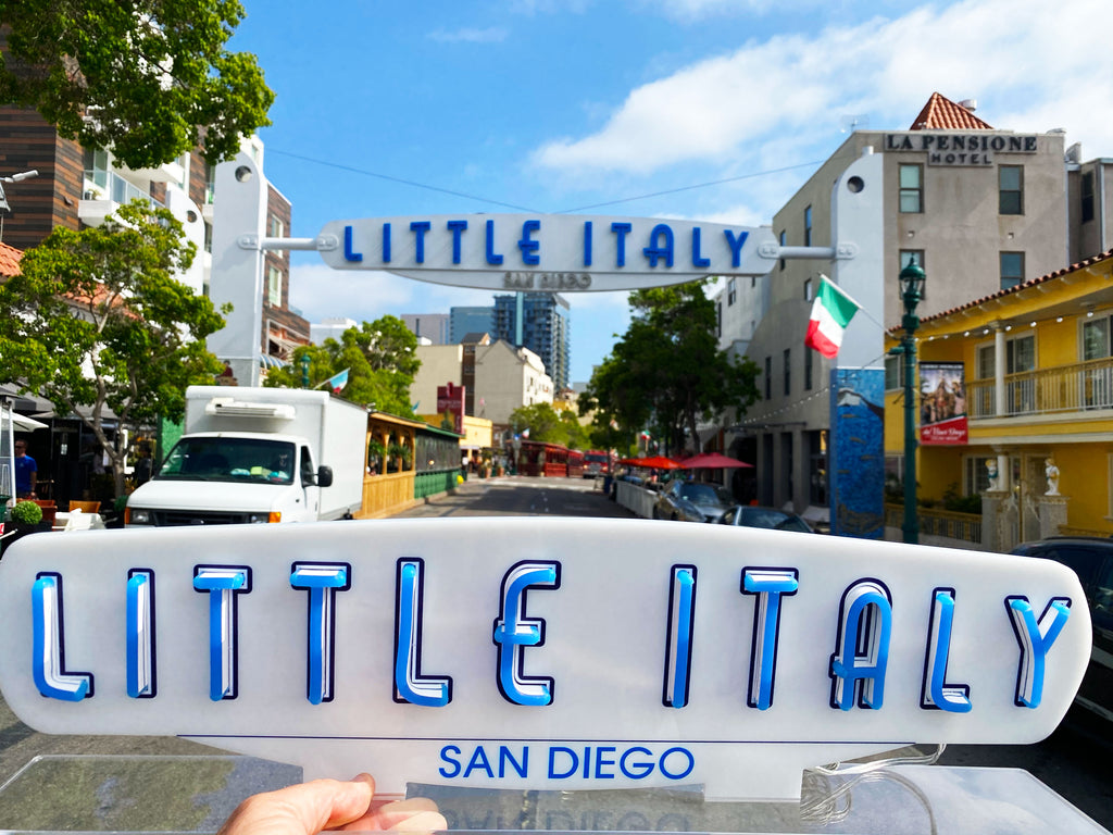 Little Italy, Ca. LED Light Sign (SOLD OUT-Available 3.01.24)