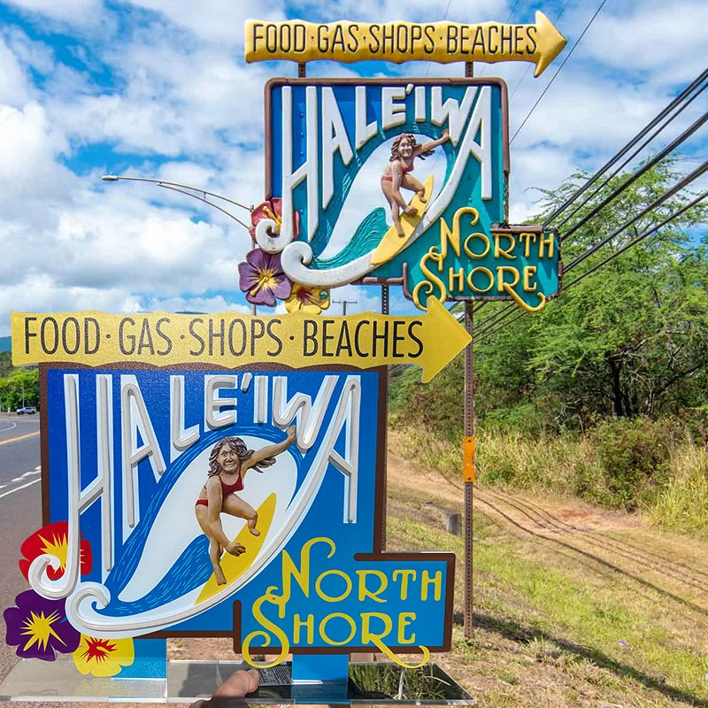 Haleiwa, Hawaii LED Light Sign (Available Now)